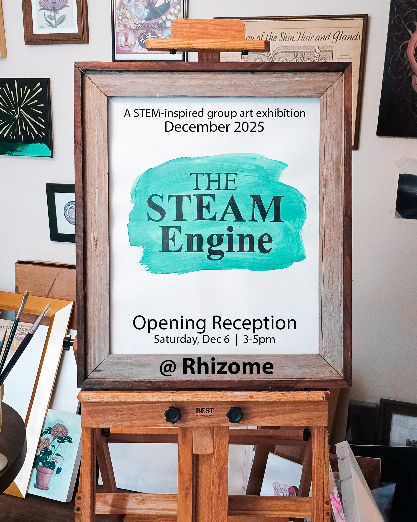 STEAM Engine Exhibit poster