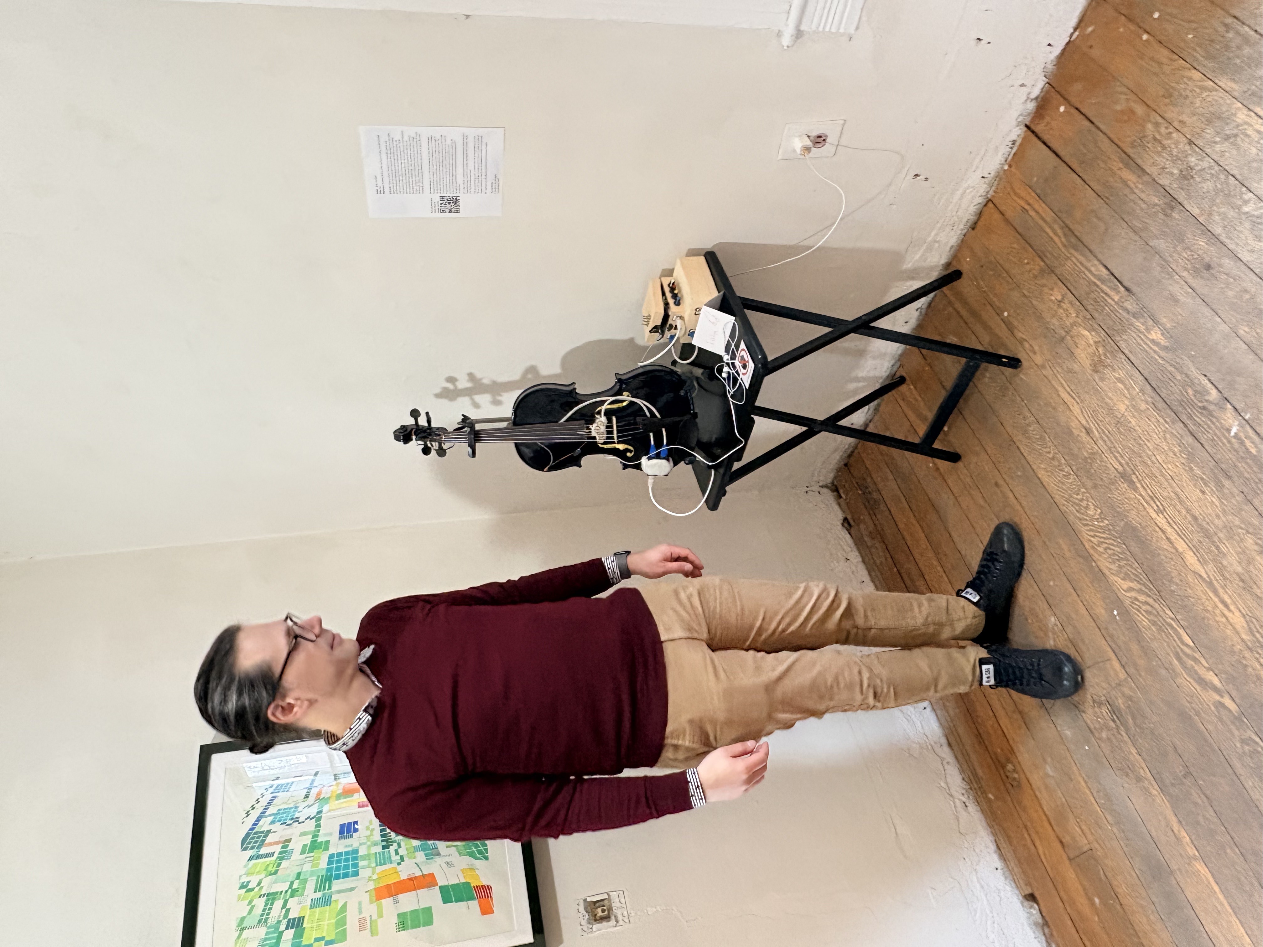 Brian Lindgren with EV 1 at The STEAM Engine exhibit