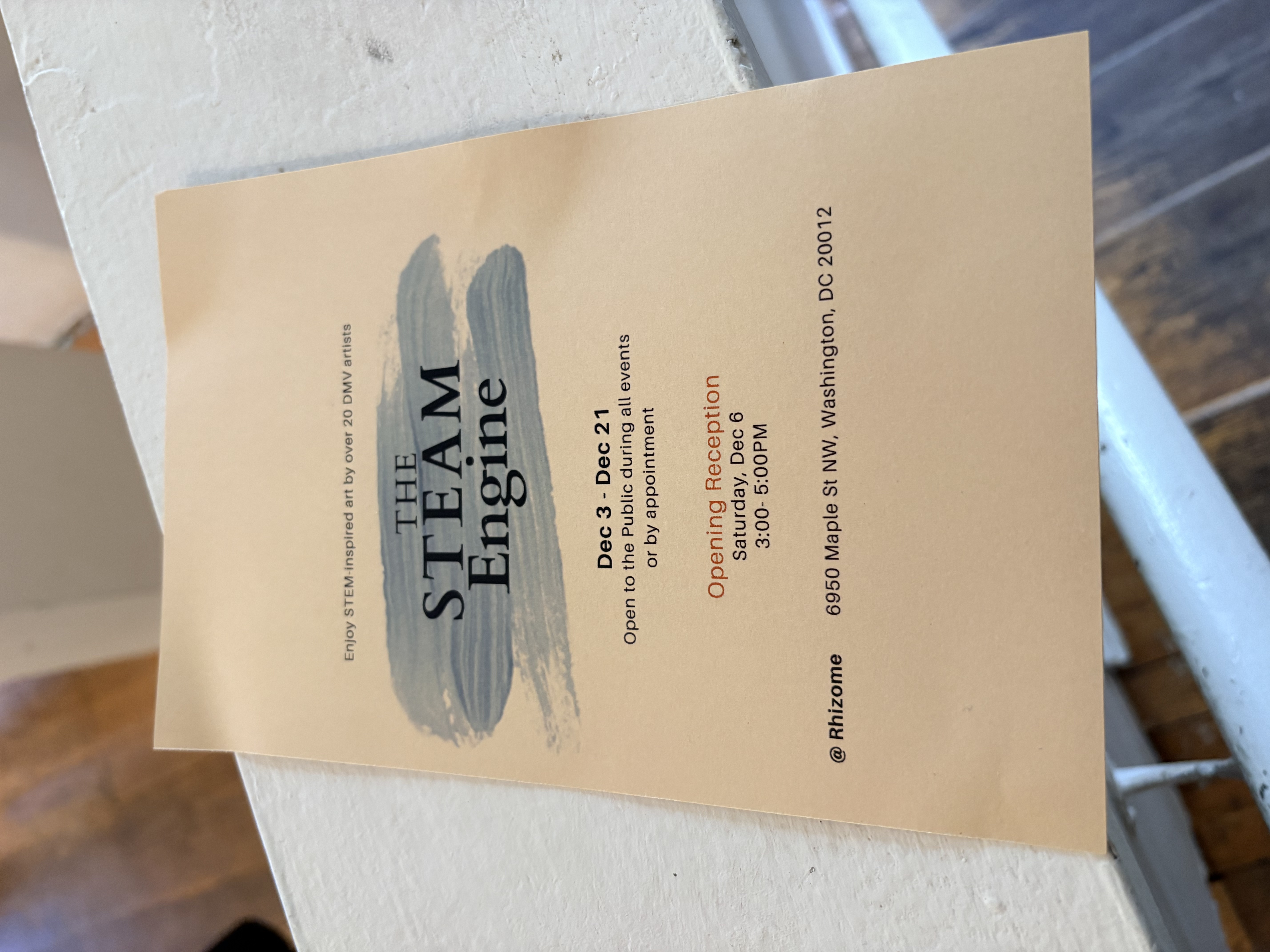 Exhibition program, front